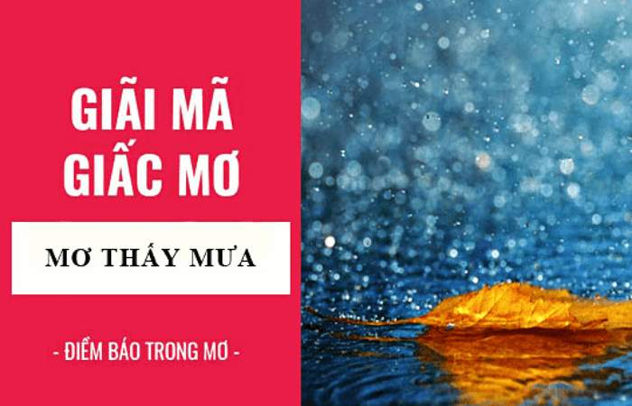 mơ thấy trời mưa